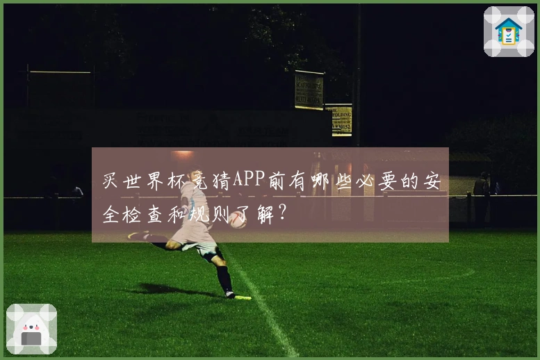 买世界杯竞猜APP前有哪些必要的安全检查和规则了解？